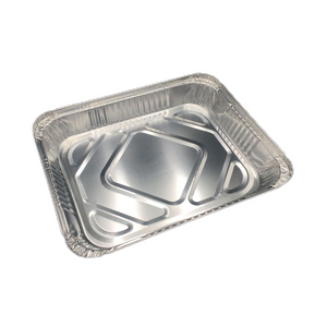 Plaque de cuisson rectangulaire moyenne pour barbecue en papier d'aluminium 2500 ml