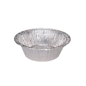 Petit récipient rond de papier d'aluminium de tasse à tarte aux oeufs de 4,3 pouces