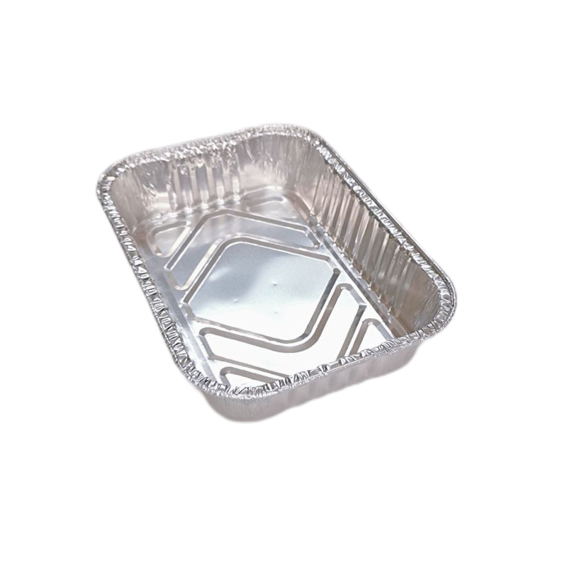 Plateau de cuisson rectangulaire en papier d'aluminium de 600 ml