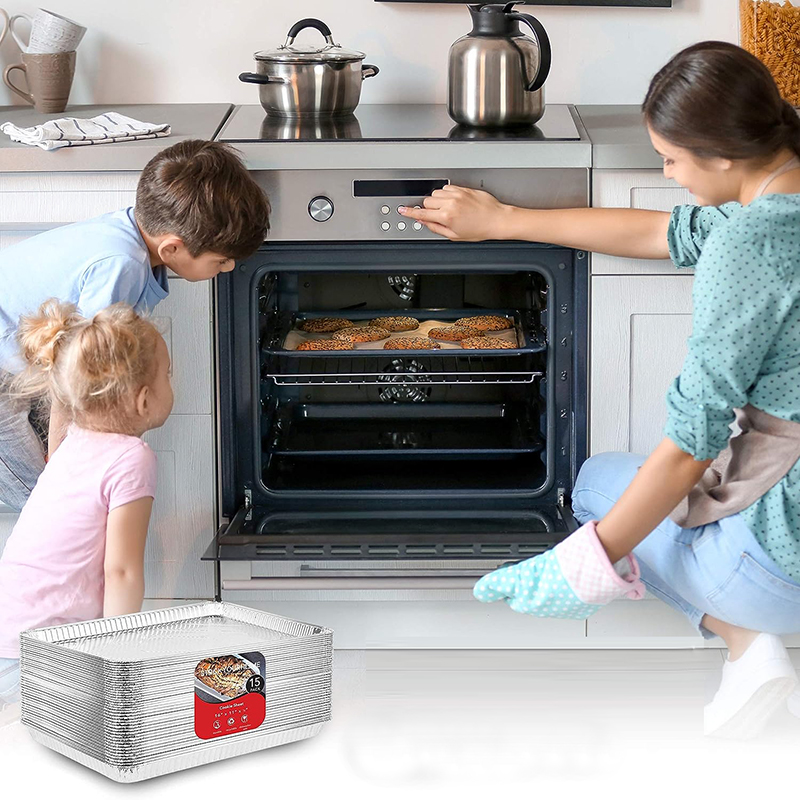 Foil d'&eacute;tain de casserole oblongue