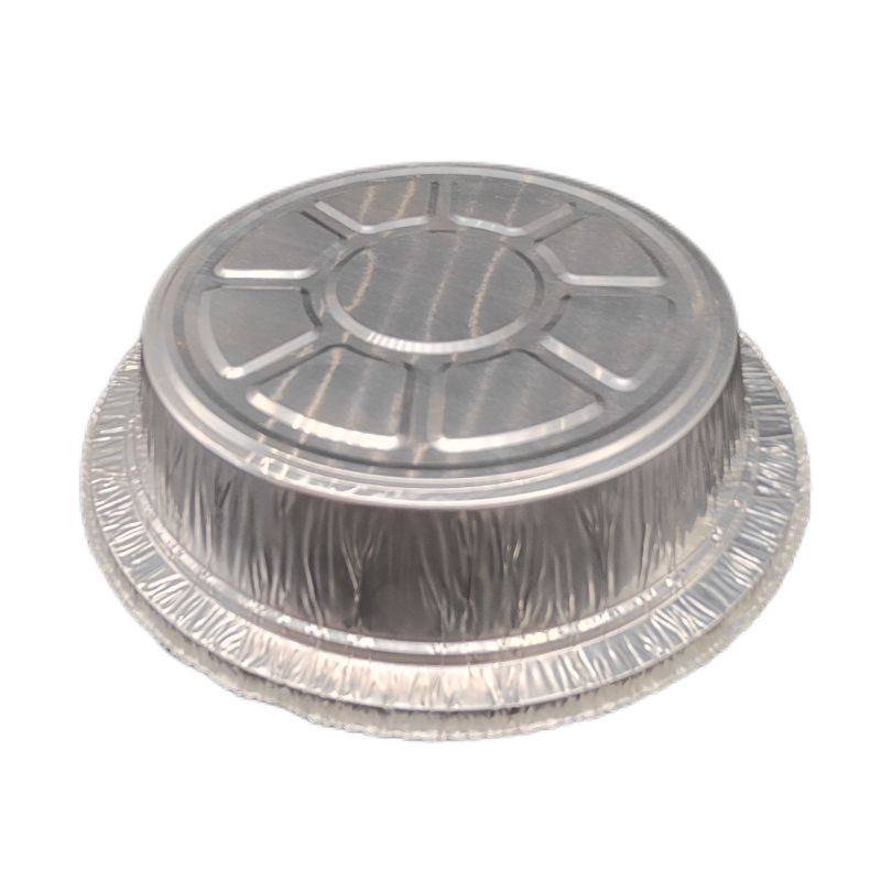 Plat rond jetable en papier d'aluminium de 20 oz