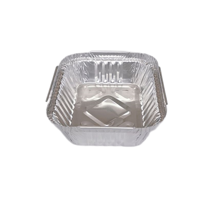 Petites casseroles en aluminium de 190 ml avec couvercles transparents, boîte de restauration rapide