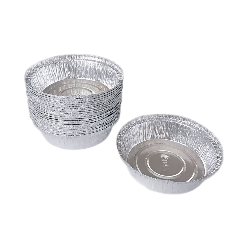 Casseroles jetables rondes en aluminium de 7 pouces