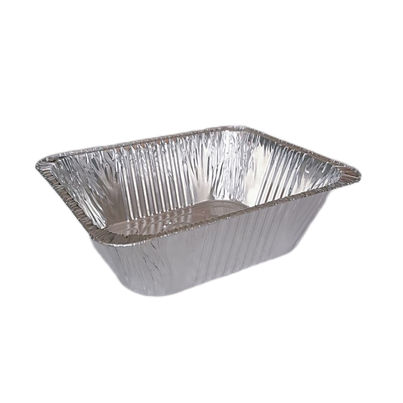 Plateau de dinde de récipient de soupe de feuille d'étain approfondi de 5400 ml avec couvercle