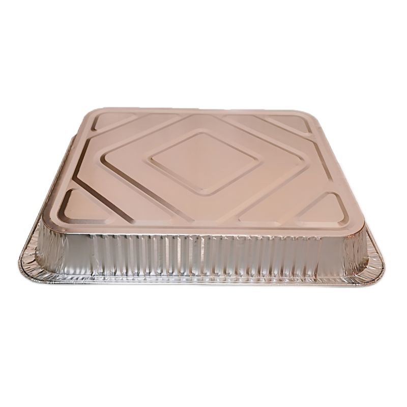 Casseroles extra larges en aluminium robuste de 5 000 ml, demi-taille