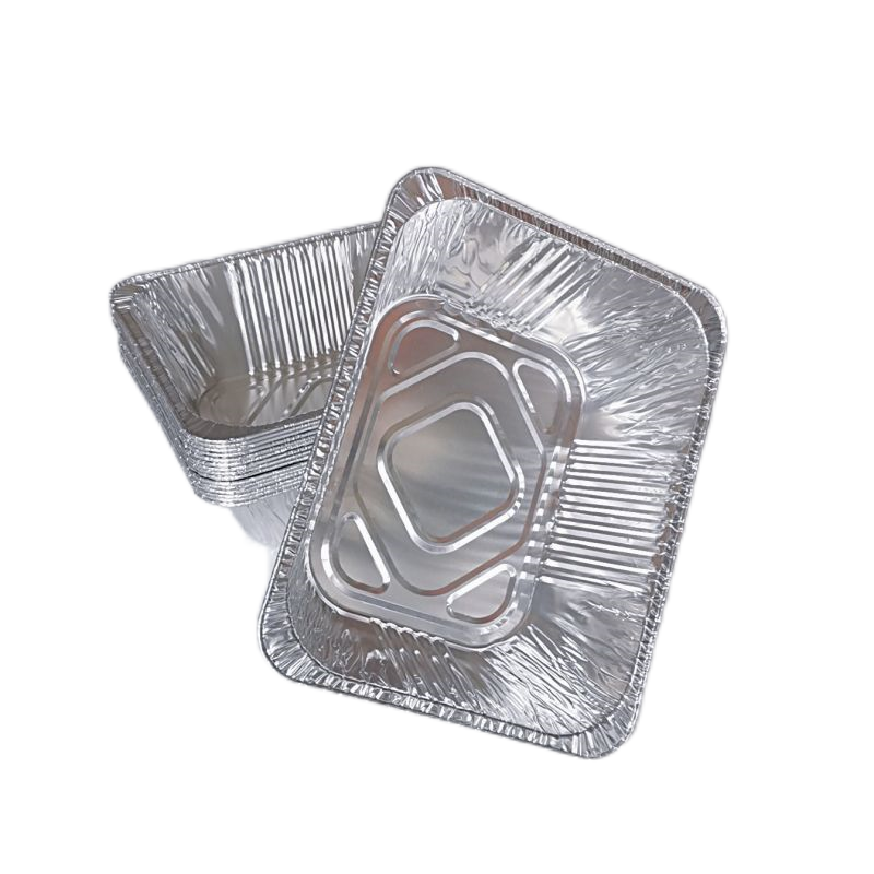 Plateau de dinde de récipient de soupe de feuille d'étain approfondi de 5400 ml avec couvercle