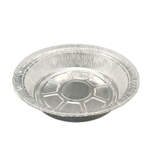 Plat rond jetable en papier d'aluminium de 20 oz