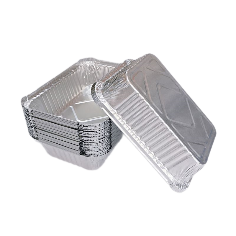 Couverts jetables rectangulaires de voyage de papier d'aluminium de catégorie comestible