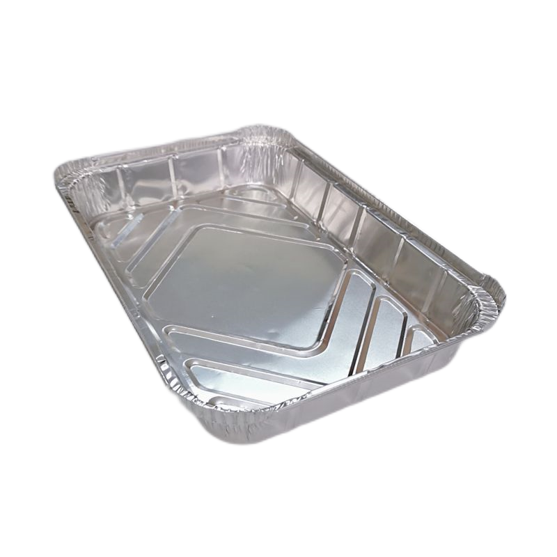 coffre-fort en aluminium jetable de four de casseroles du rectangle 2200ml