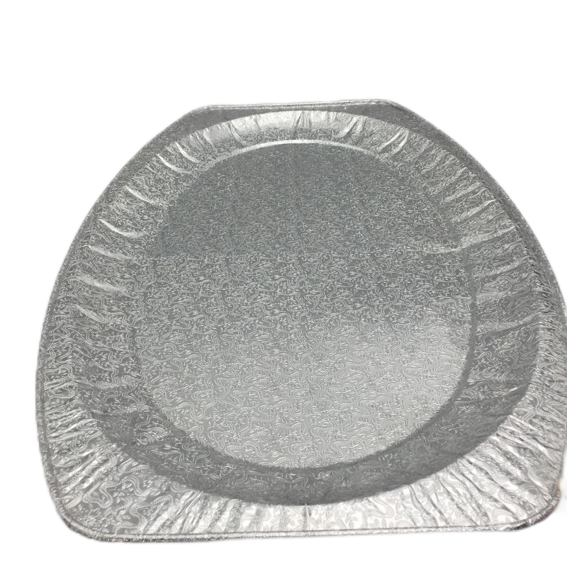 Plateau de poisson ovale jetable en papier d'aluminium extra large