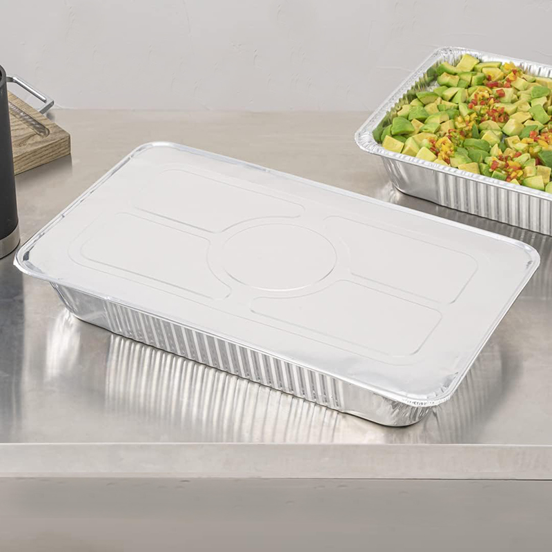 Plat de pr&eacute;paration d'aliments en aluminium