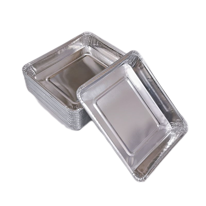 Petite boîte carrée en papier d'aluminium de 750 ml, vente en gros en usine