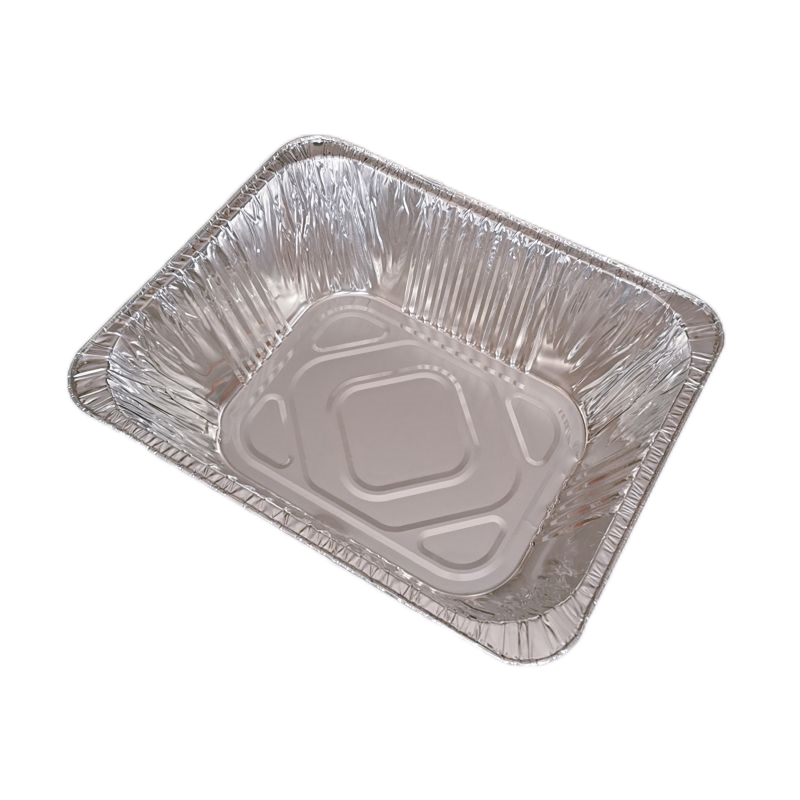 Plateau de dinde de récipient de soupe de feuille d'étain approfondi de 5400 ml avec couvercle