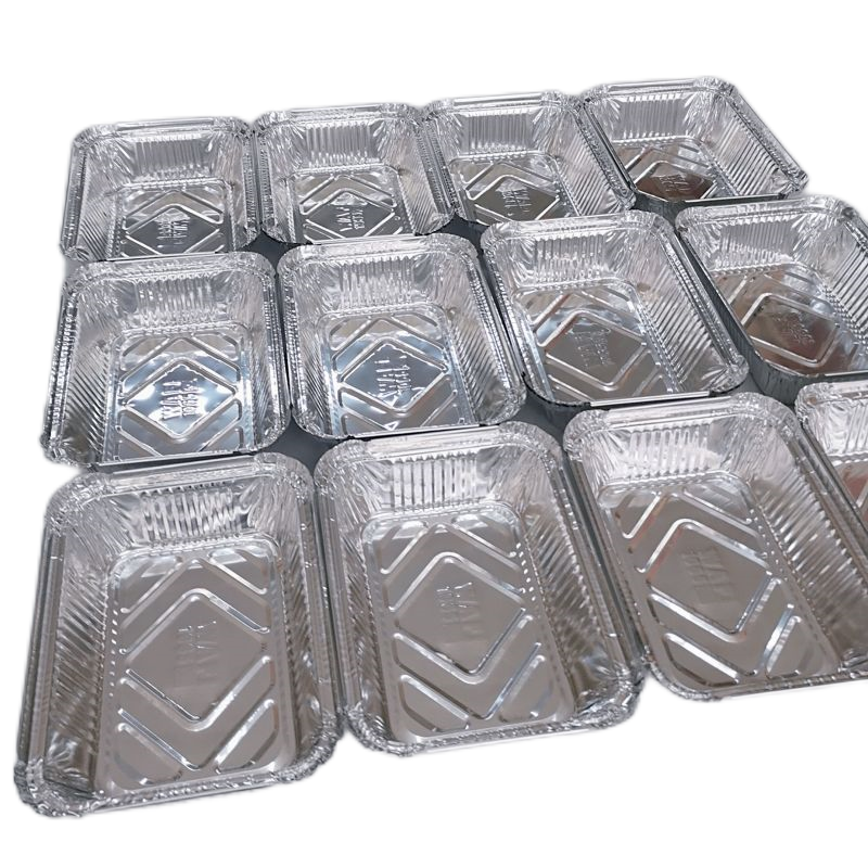 Casseroles jetables en aluminium de 650 ml avec couvercles en carton