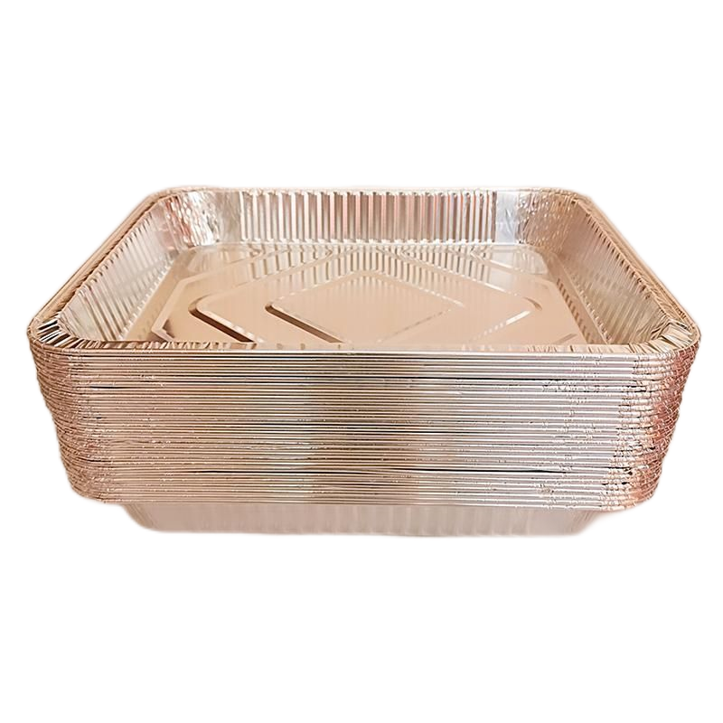 Casseroles extra larges en aluminium robuste de 5 000 ml, demi-taille