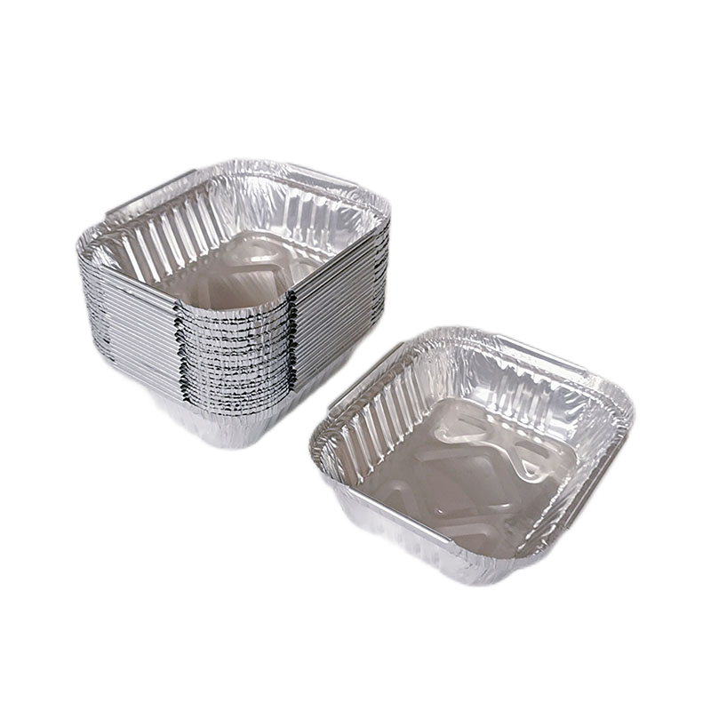 Petites casseroles en aluminium de 190 ml avec couvercles transparents, boîte de restauration rapide