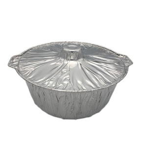 Pots jetables en aluminium de 11,5 pouces avec couvercles