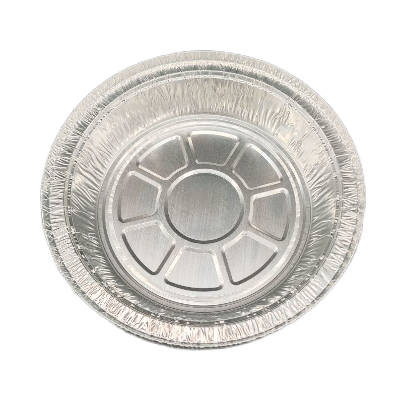 Plat rond jetable en papier d'aluminium de 20 oz