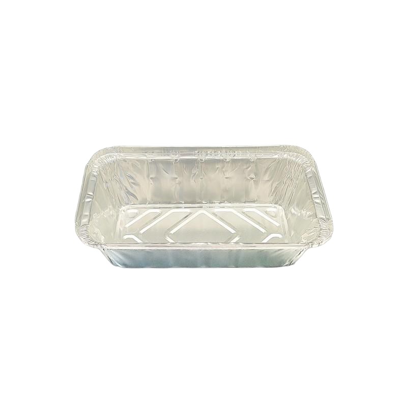 2000 ml en aluminium rectangulaire en aluminium jetable de table en métal jetable
