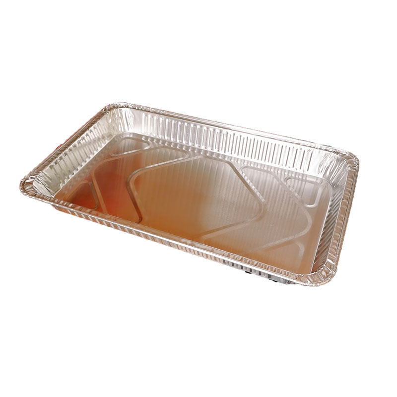 Plateau de four en aluminium durable de très grande capacité de 6500 ml avec couvercle