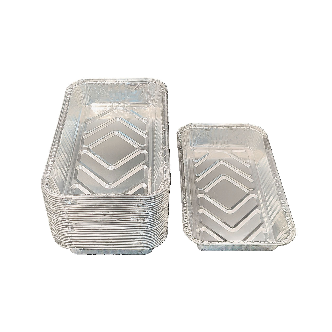 850 ml de casserole en aluminium rectangulaire, bords peu profonds