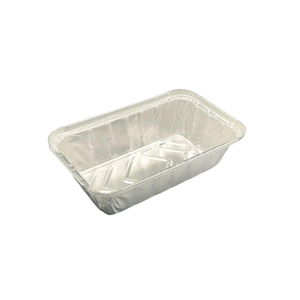 2000 ml en aluminium rectangulaire en aluminium jetable de table en métal jetable