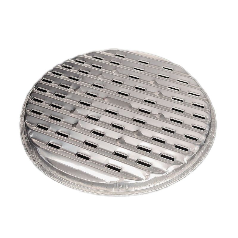 Plateaux ronds de Brolier de casserole d'égouttement de gril de papier d'aluminium pour camper