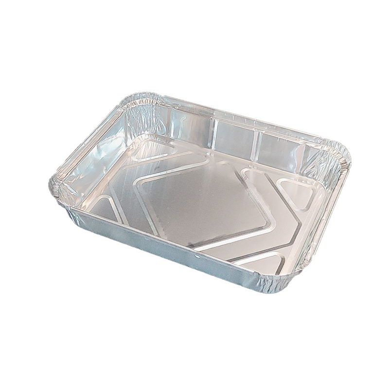 950 ml plateau de service de boulangerie en aluminium rectangulaire en aluminium
