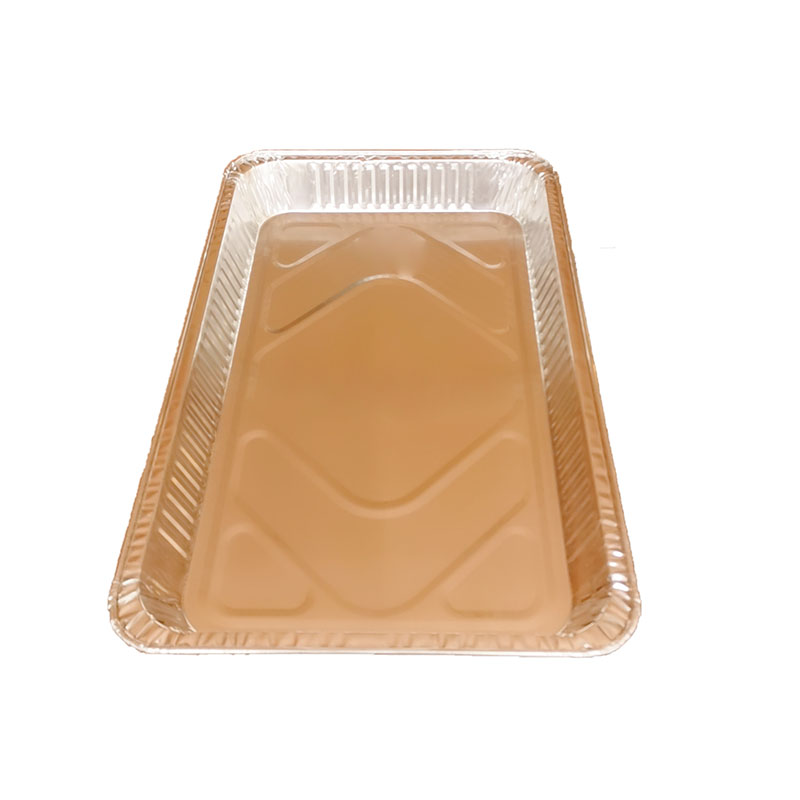Plateau de four en aluminium durable de très grande capacité de 6500 ml avec couvercle