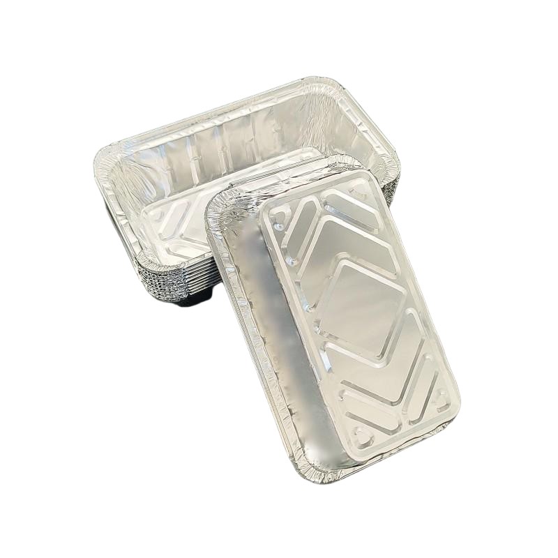 2000 ml en aluminium rectangulaire en aluminium jetable de table en métal jetable