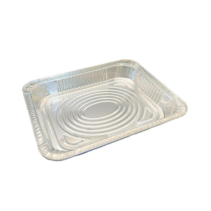 2450 ml Assiette de barbecue de dinde en papier d'aluminium