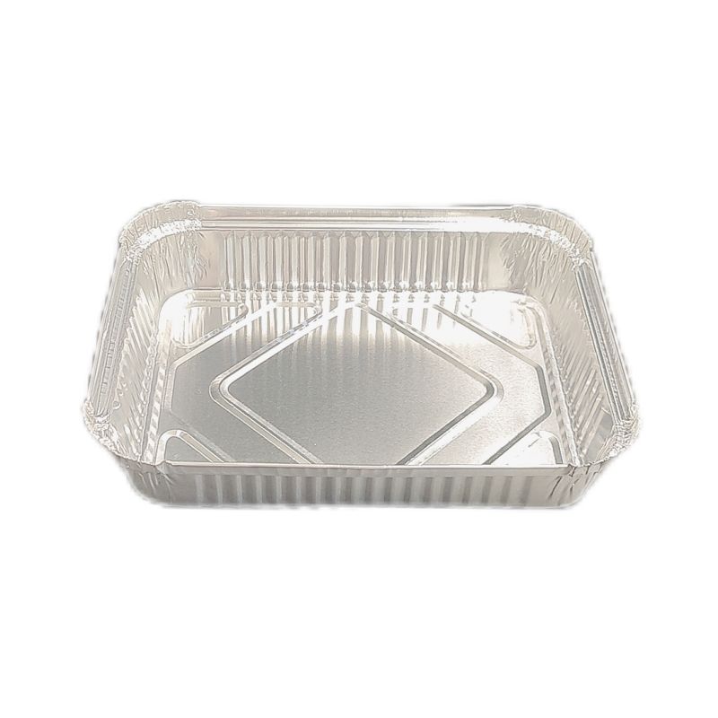 Casserole jetable de catégorie comestible de plateau rectangulaire du papier d'aluminium 900ml