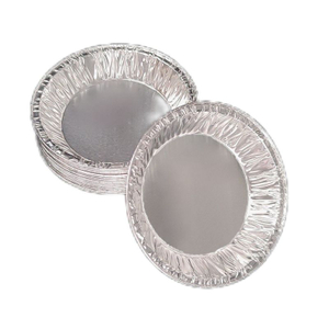 Petit plateau jetable rond de muffin de papier d'aluminium de 4 pouces