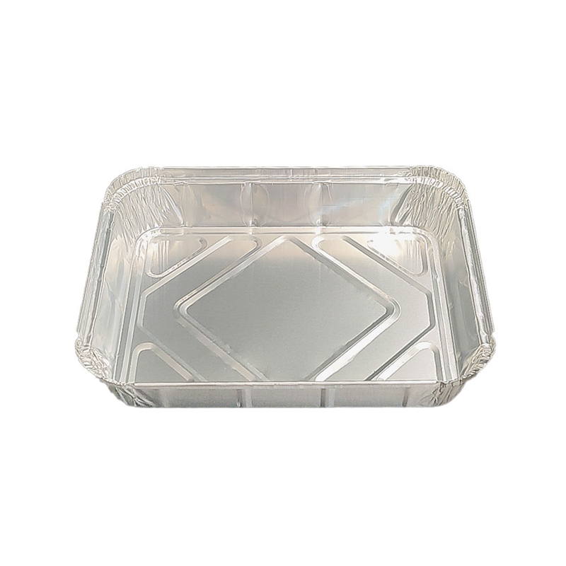 950 ml plateau de service de boulangerie en aluminium rectangulaire en aluminium