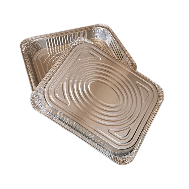 Grande assiette de barbecue à dinde en papier d'aluminium de 2450 ml