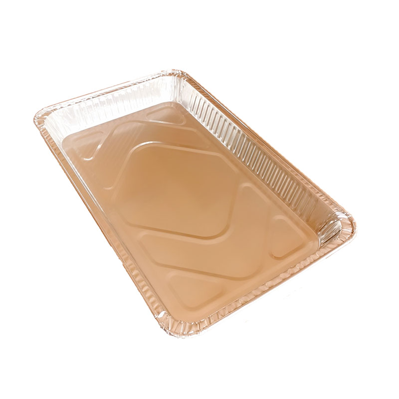 Plateau de four en aluminium durable de très grande capacité de 6500 ml avec couvercle