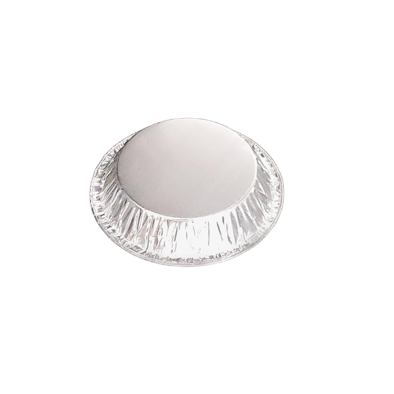 4 pouces petit plateau à muffins en aluminium jetable rond