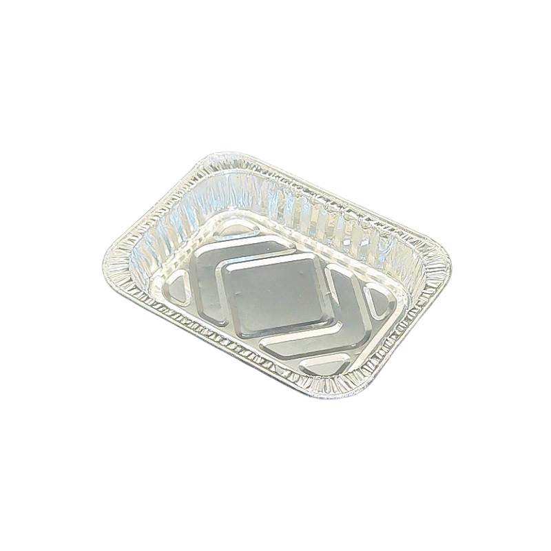 Petit plateau alimentaire en aluminium jetable pour la cuisson ou les plats à emporter