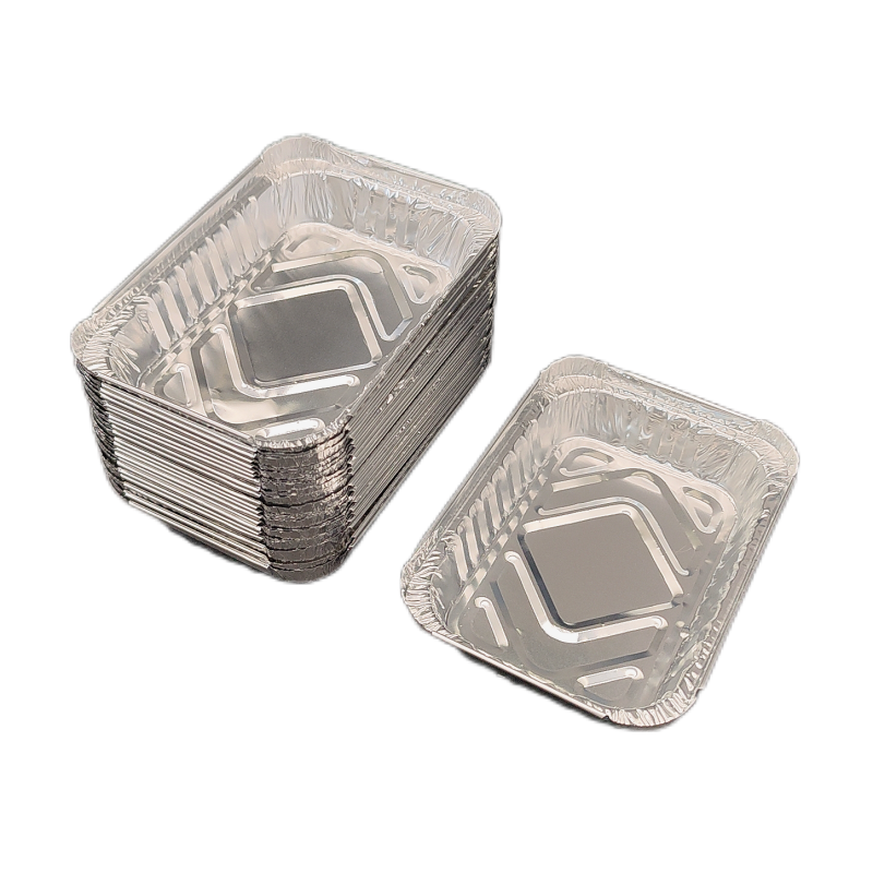 Vaisselle de cuisson rectangulaire en papier d'aluminium 300 ml