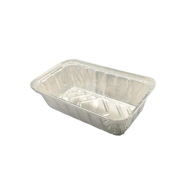 2000 ml en aluminium rectangulaire en aluminium jetable de table en métal jetable