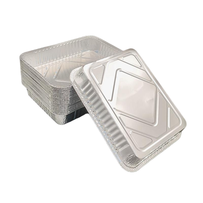Plaque de barbe à plaque de barbecue en aluminium à aluminium rectangulaire moyen
