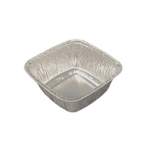 Bol à gâteau carré en aluminium de 250 ml - vaisselle de table en papier d'aluminium