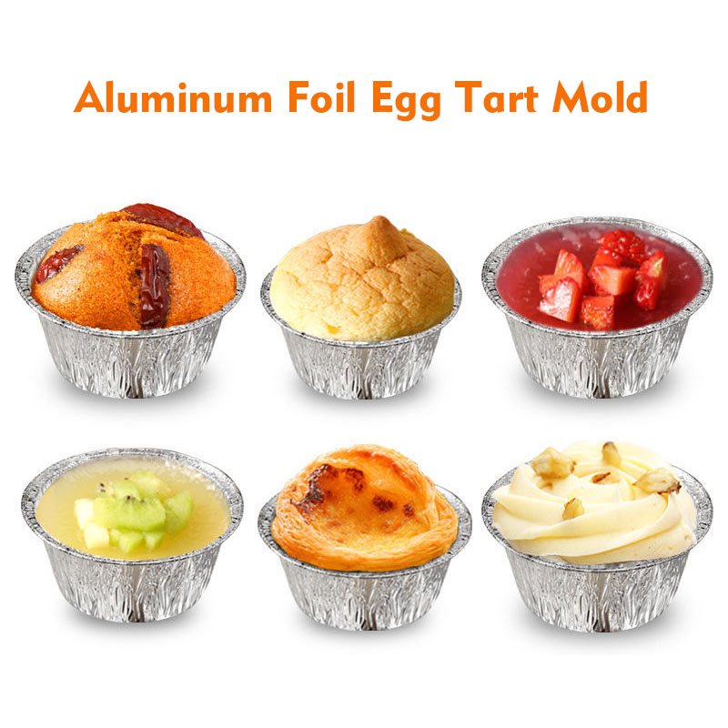 Petit récipient en aluminium à l'oeuf rond