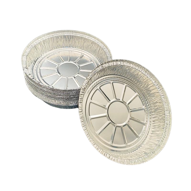 Pas à tarte en aluminium premium de 8 pouces, jetable et recyclable