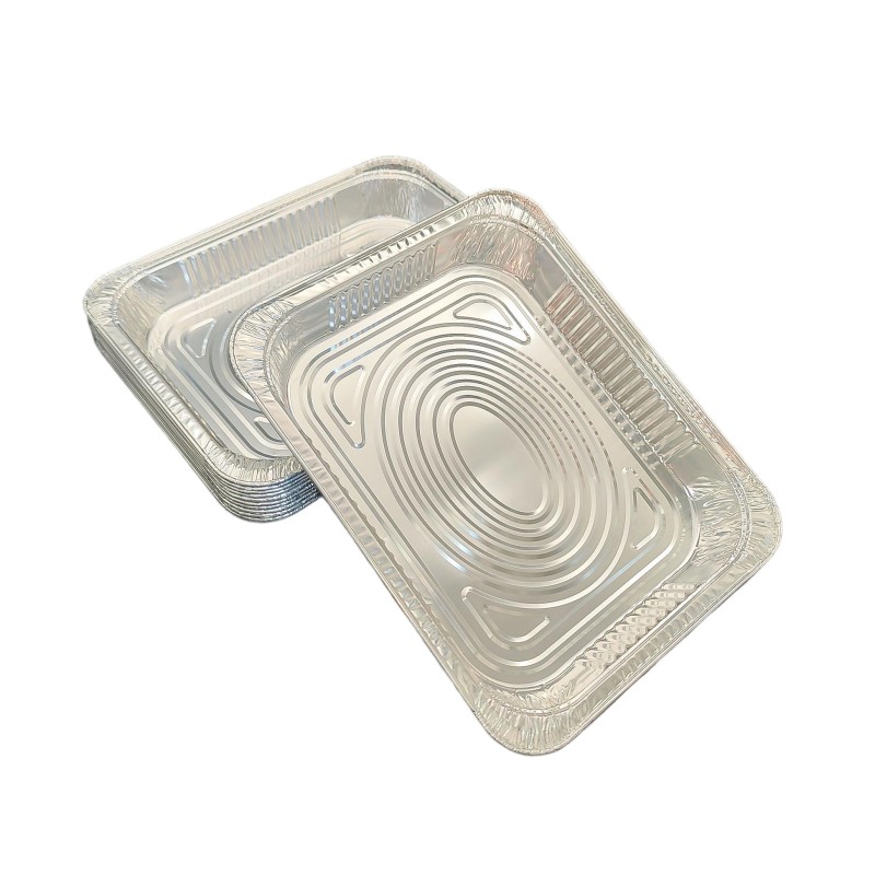 2450 ml Assiette de barbecue de dinde en papier d'aluminium