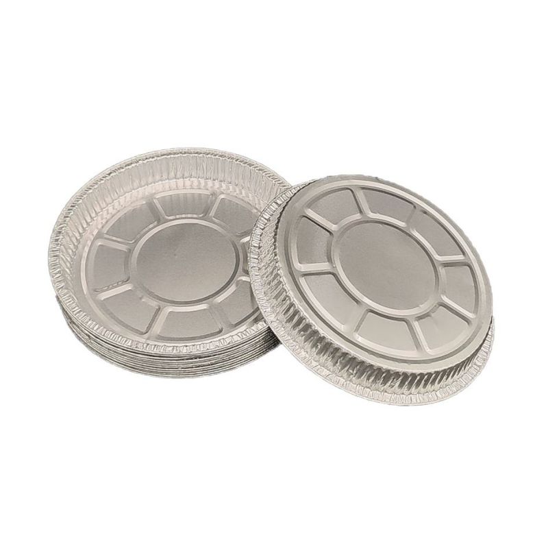 Plat de cuisson jetable de plateau de pizza de papier d'aluminium de 8,5 pouces