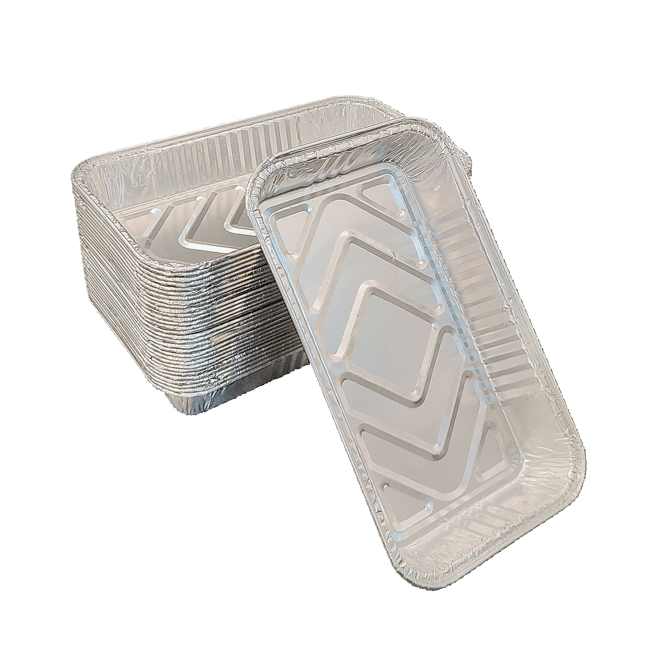 850 ml de casserole en aluminium rectangulaire, bords peu profonds