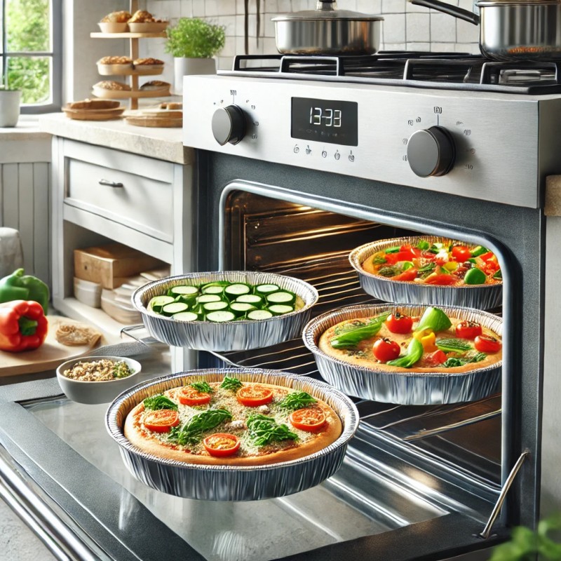 Souples de papier d'aluminium du four