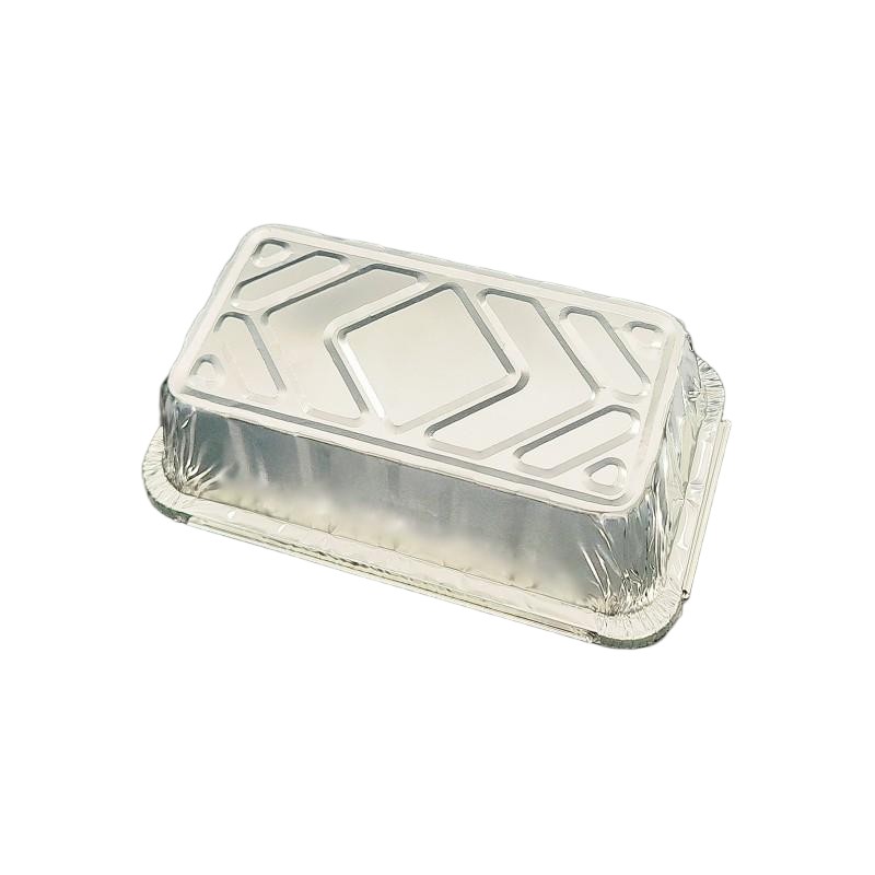 2000 ml en aluminium rectangulaire en aluminium jetable de table en métal jetable