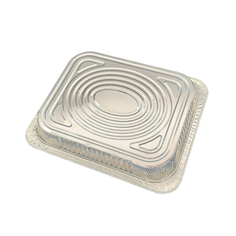 2450 ml Assiette de barbecue de dinde en papier d'aluminium